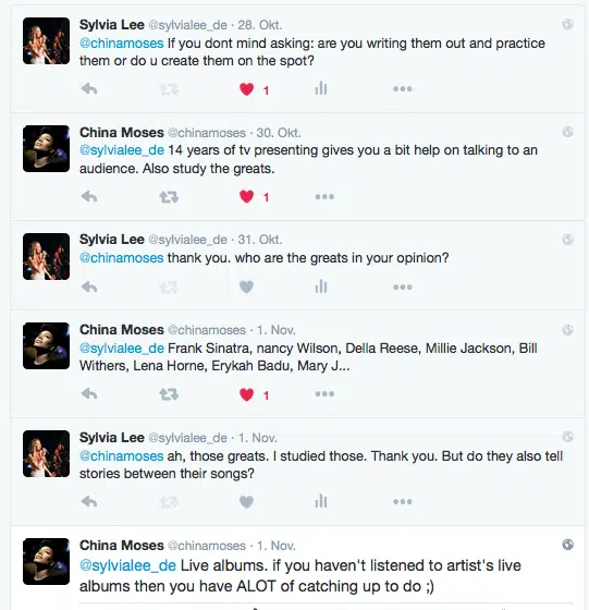 china moses und sylvia lee twitter gespräch